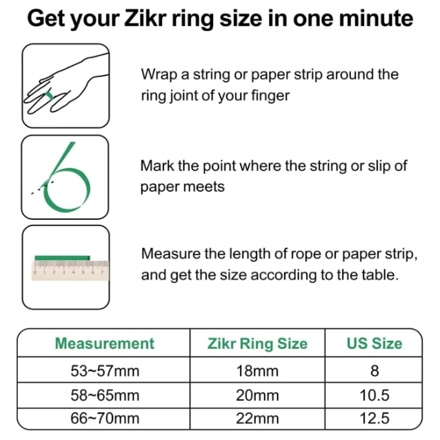 Smart Zikr Ring: Pink