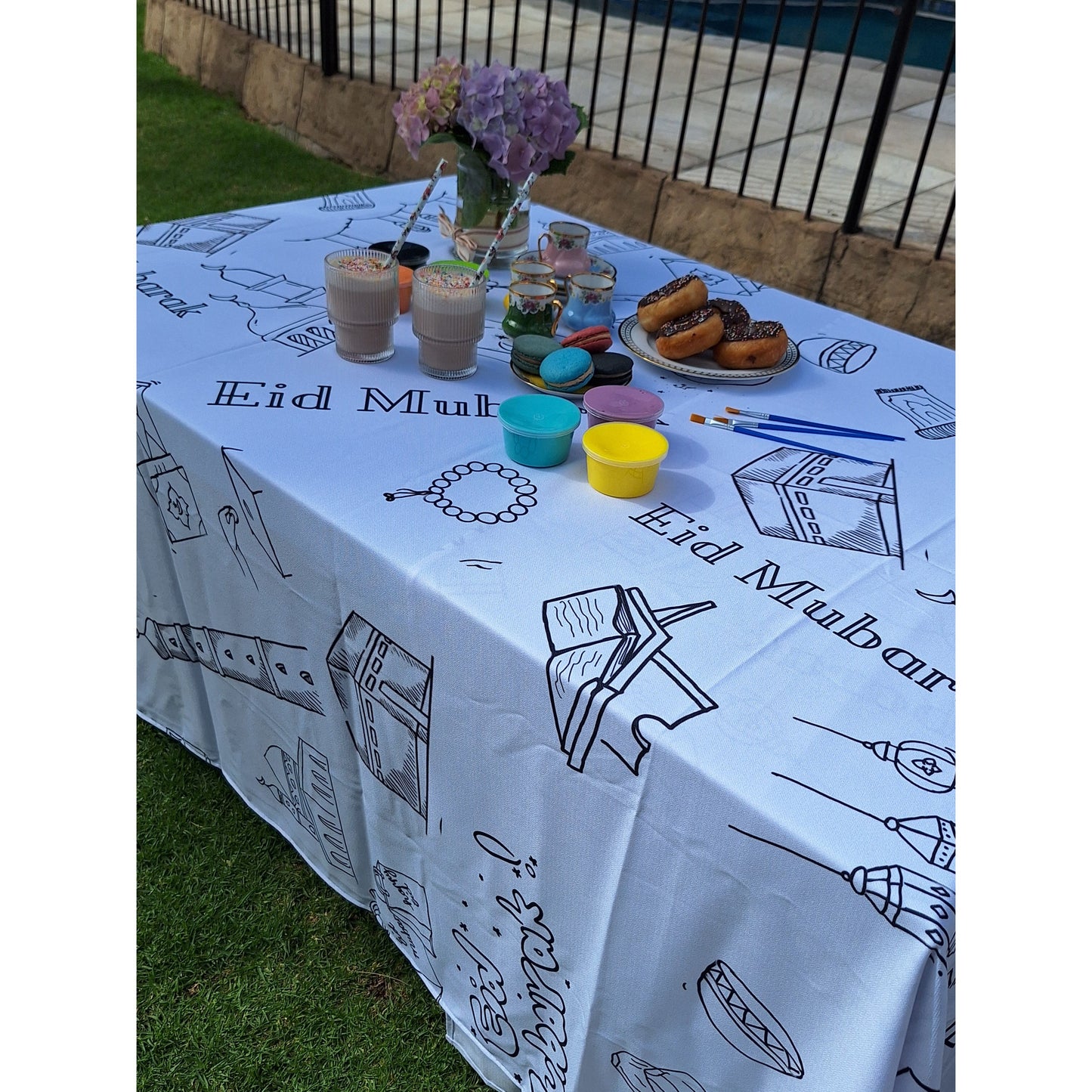 DIY Eid Doodle Tablecloths - 2.5m