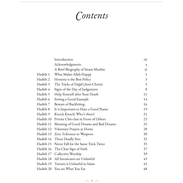 40 Hadith From Sahih Muslim