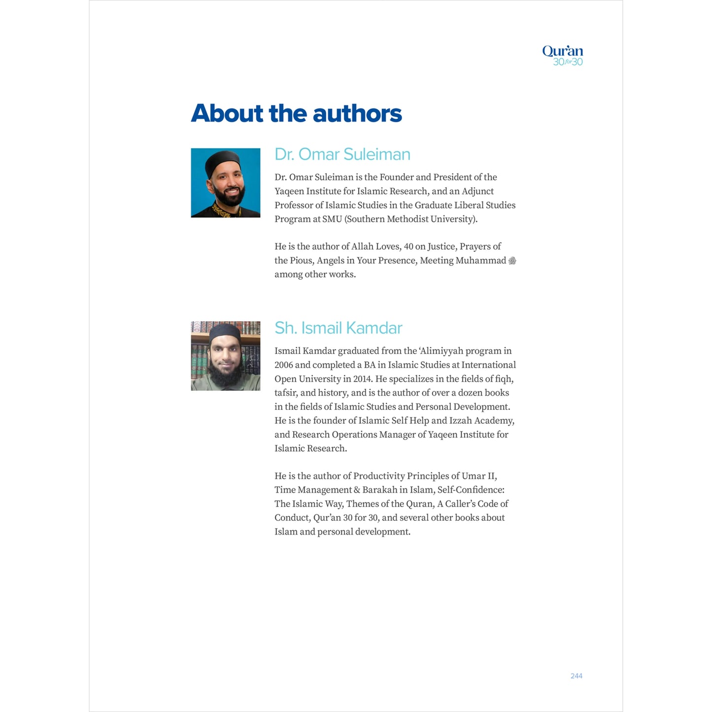 Qur'an 30 for 30: A Thematic Tafsir