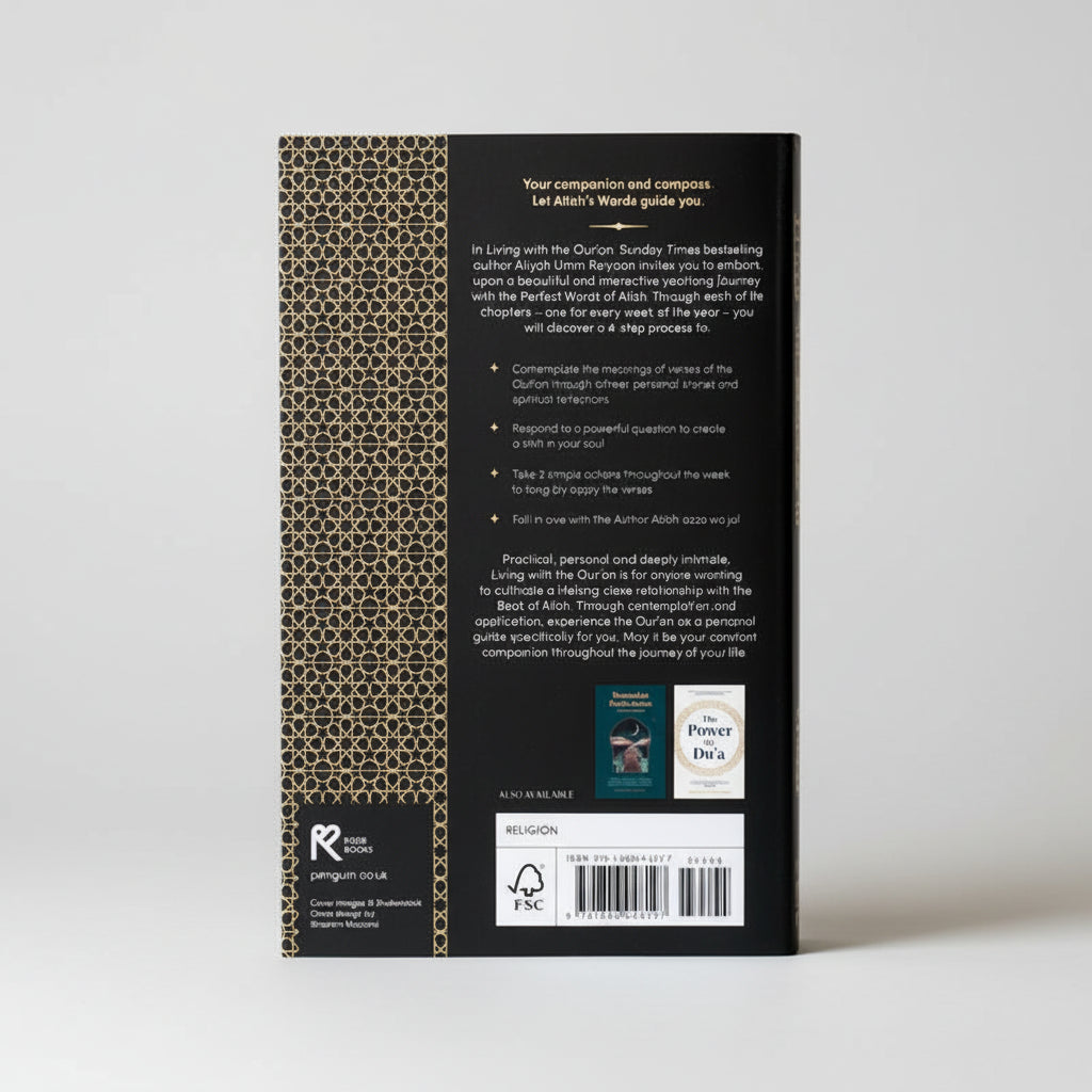 WAREHOUSE CLEARANCE Living with the Qur'an: A Yearlong Journey to Falling in Love with Allah's Words (BACK COVER SLIGHTLY TORN)
