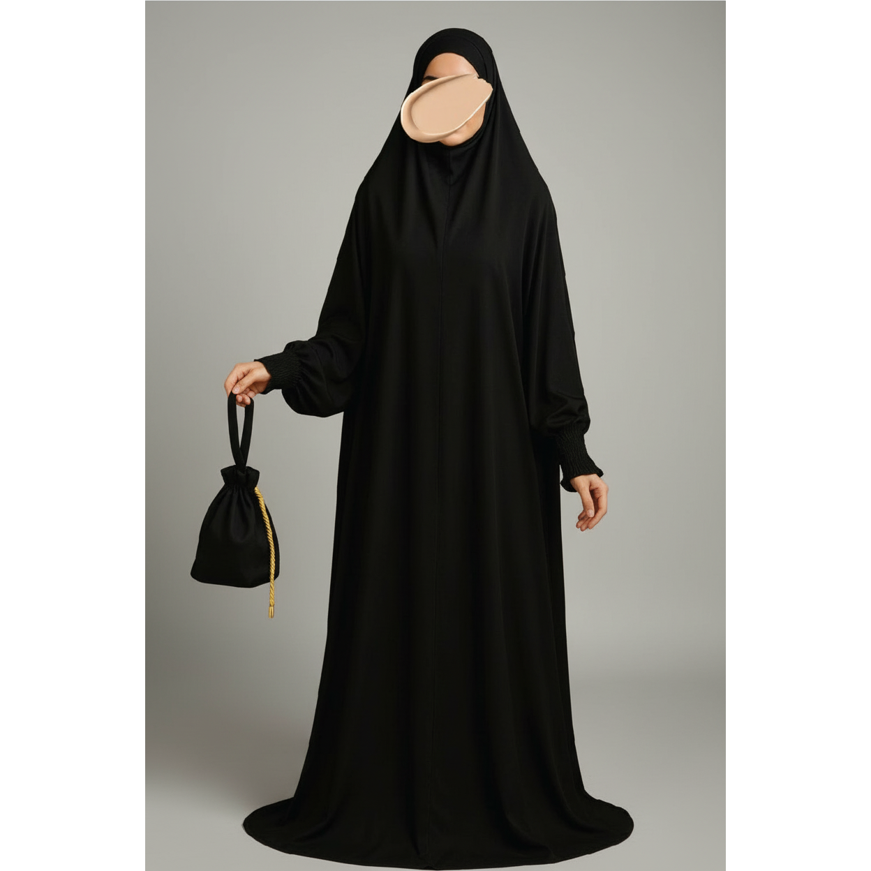 Premium Prayerwear - Black Burqa & Bag