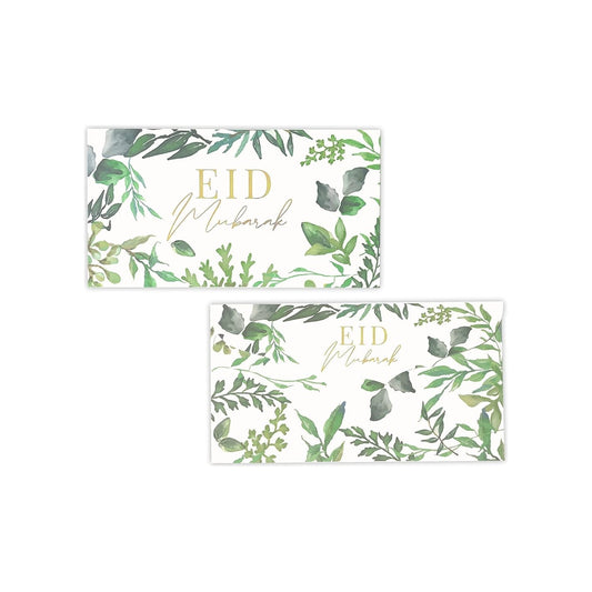 Eid Mubarak Envelopes - Botanical (Pack of 10)