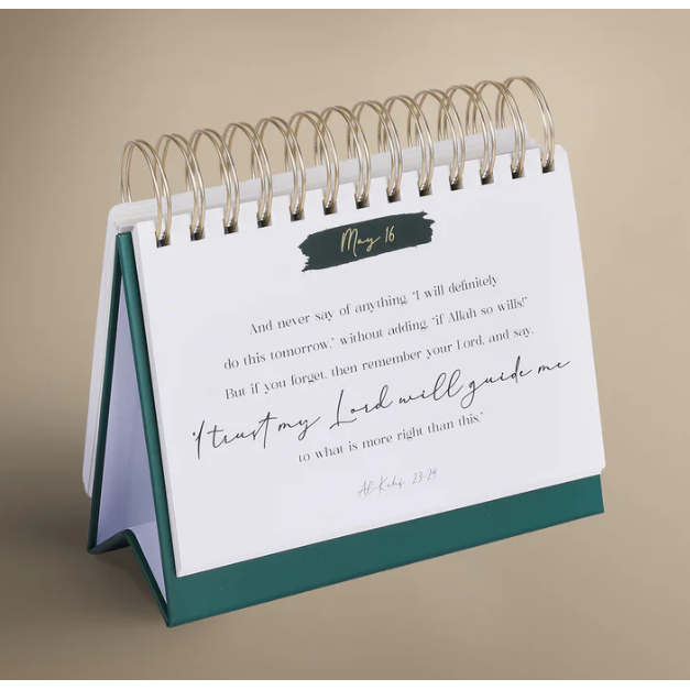 Quran Desk Calendar: 365 Inspirational Verses (Incl. Gift Box)