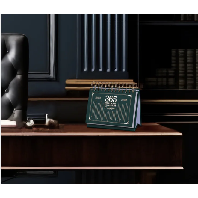Quran Desk Calendar: 365 Inspirational Verses (Incl. Gift Box)