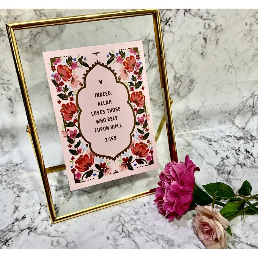 Rely - Gold Foiled Print with Gold Frame