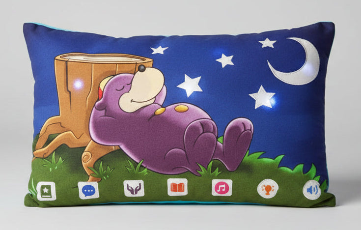 Zaky Bedtime Pillow - Pink / Blue Underside – SUHAYLA