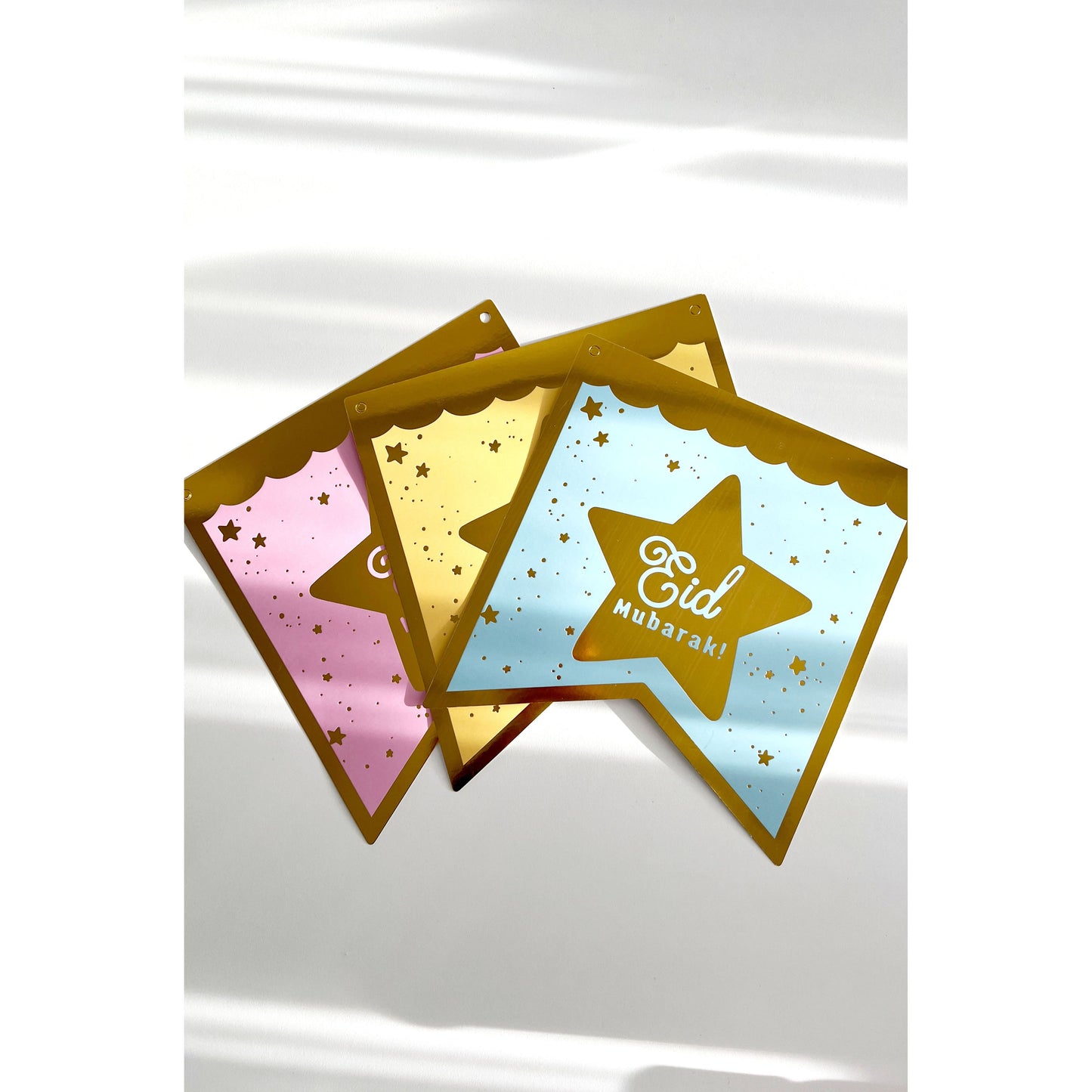 Eid Mubarak Tableware & Decor Bundle - Clouds (+90 pieces)