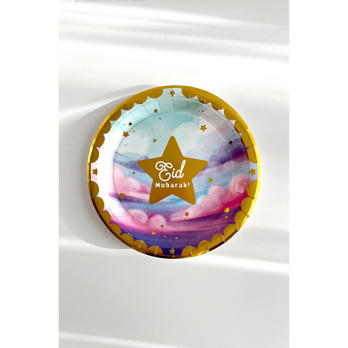 Eid Mubarak Tableware & Decor Bundle - Clouds (+90 pieces)