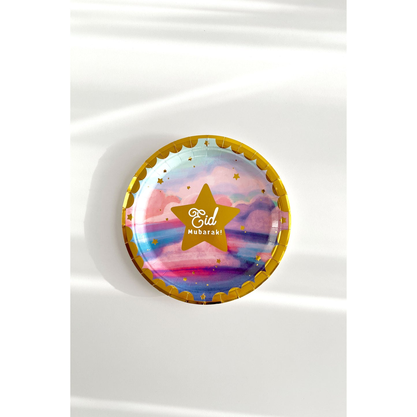 Eid Mubarak Tableware & Decor Bundle - Clouds (+90 pieces)