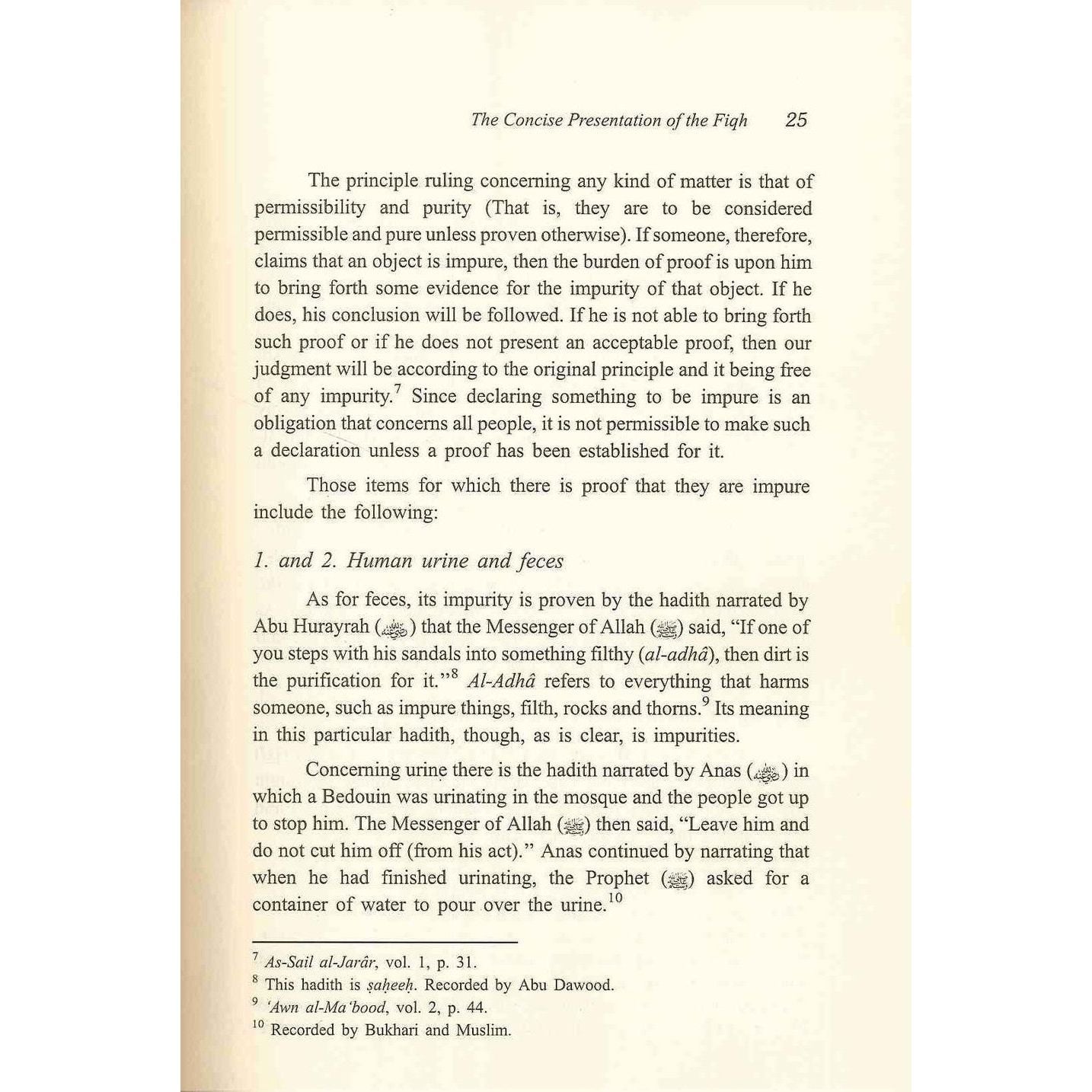 The Concise Presentation of the Fiqh of the Sunnah and the Noble Book