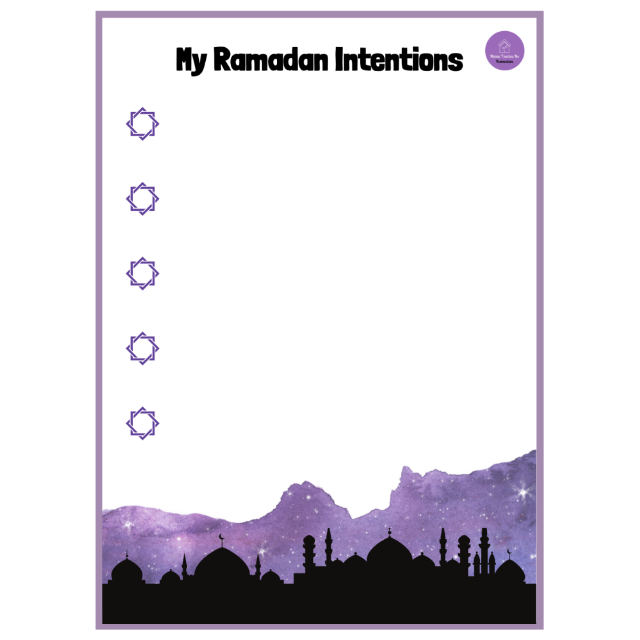My First Ramadan Journal