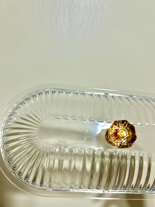 WAREHOUSE CLEARANCE Ornamental Storage Dish - Gold (slightly scratched)