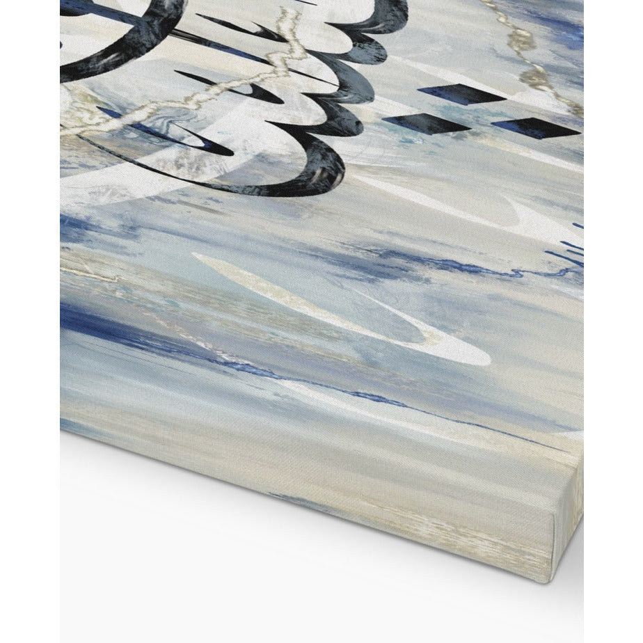 Hasbiyallah Canvas: Azure Silk