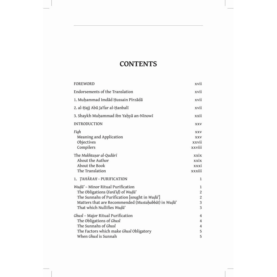 The Mukhtasar Al-Quduri: A Manual of Islamic Law According to the Hanafi School