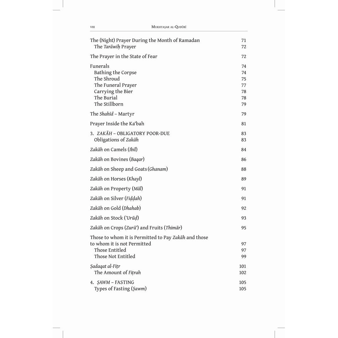 The Mukhtasar Al-Quduri: A Manual of Islamic Law According to the Hanafi School
