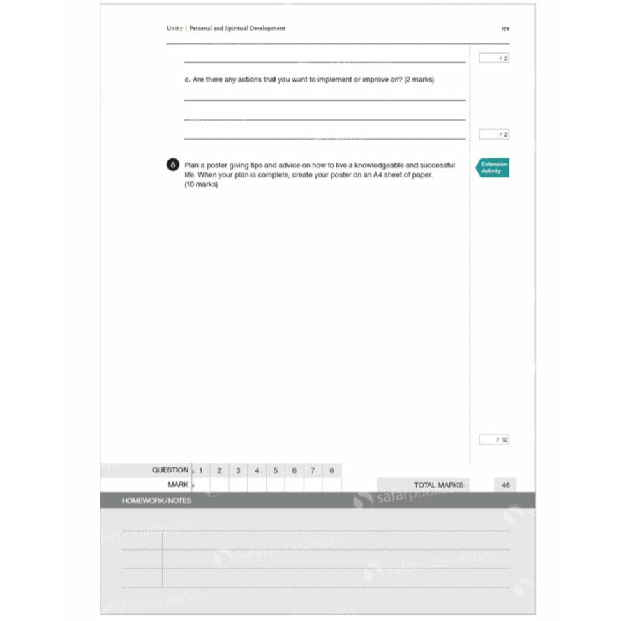 Islamic Studies: Workbook 8 – Learn about Islam Series by Safar