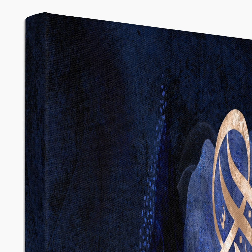 Mashallah Canvas: Indigo Rose