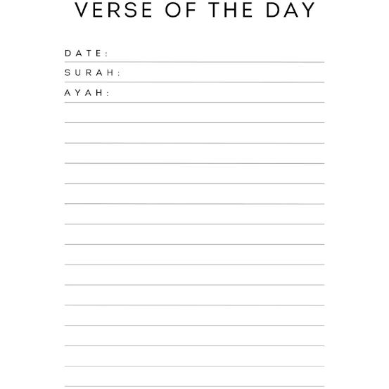 Me and My Quran Journal