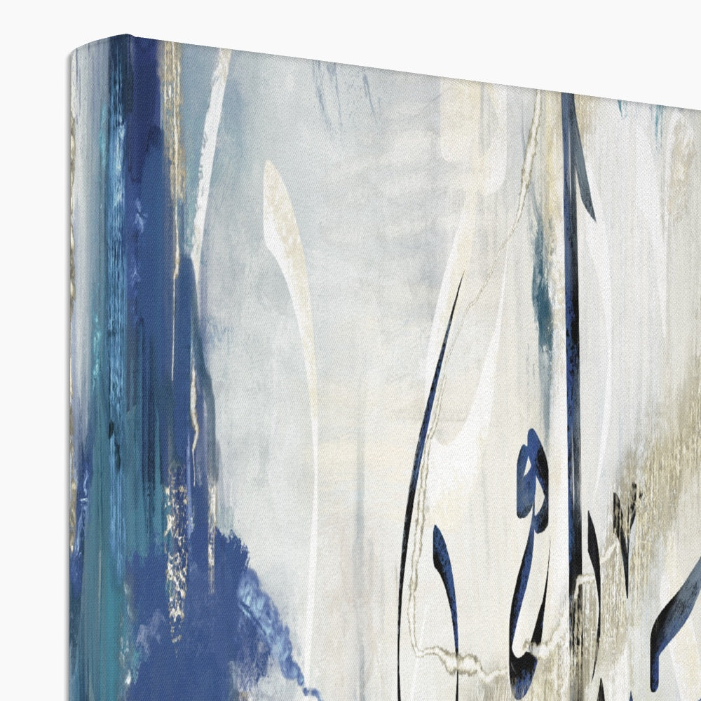 Hasbiyallah Canvas: Azure Silk