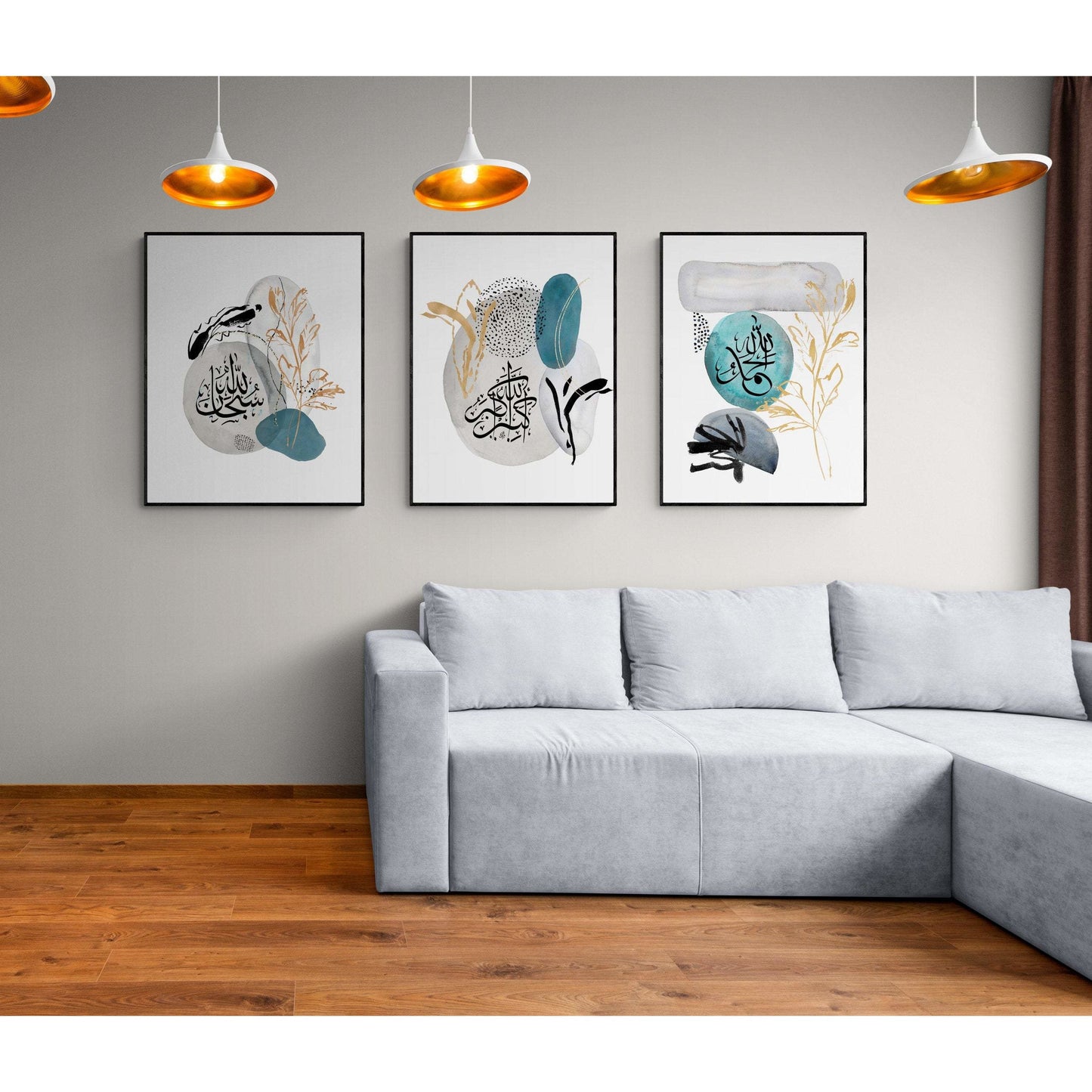 Dhikr Fine Art Prints: Aqua Abstract