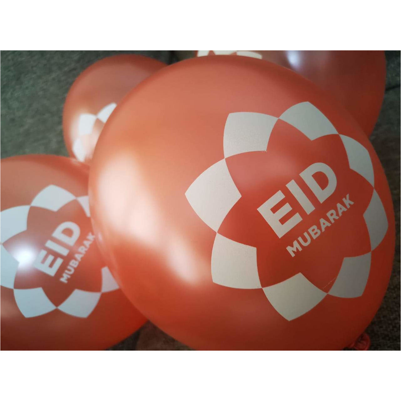 Rose Gold Eid Mubarak Balloons (Pack of 10)