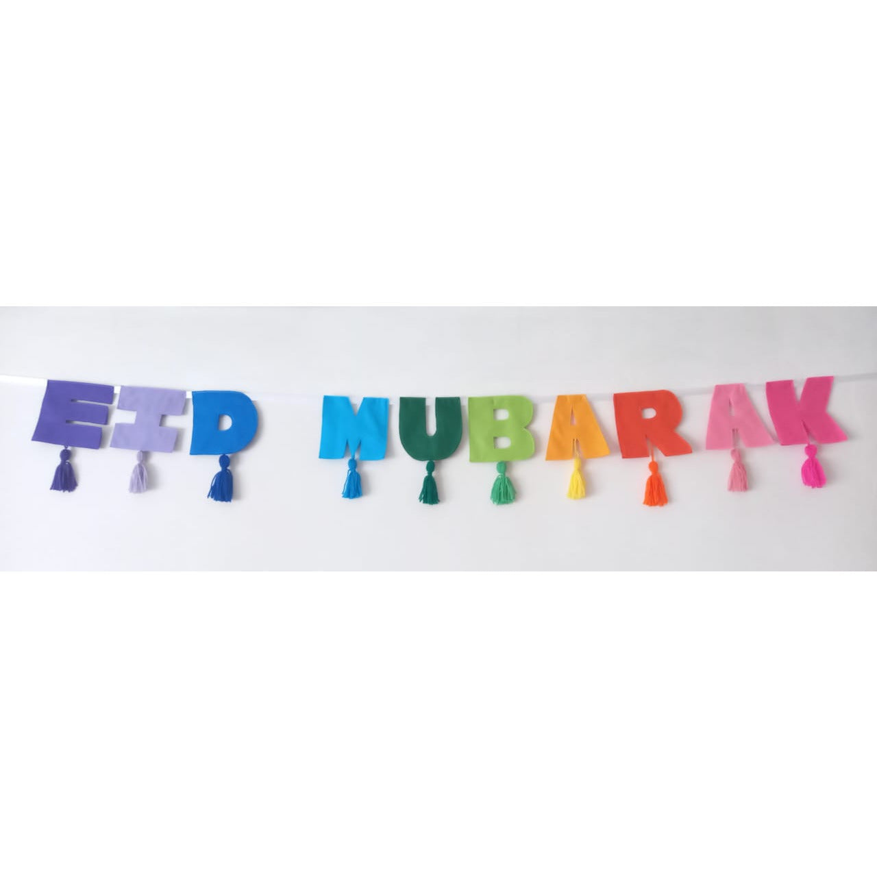 Eid Mubarak Felt Garland with Tassles