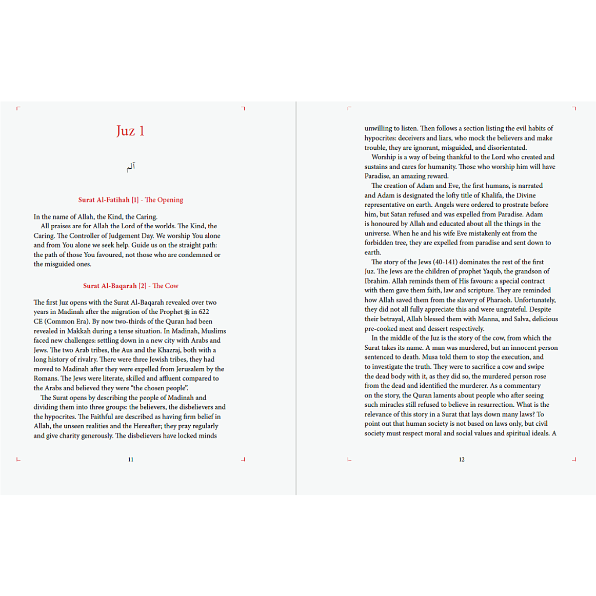 The Majestic Quran – A Summary of the 30 Chapters