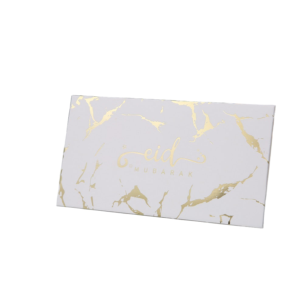 Eid Mubarak Envelopes - White Marble (Pack of 10)