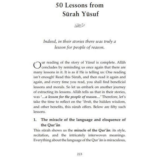 Lessons from Surah Yusuf: Pearls from the Qur'an