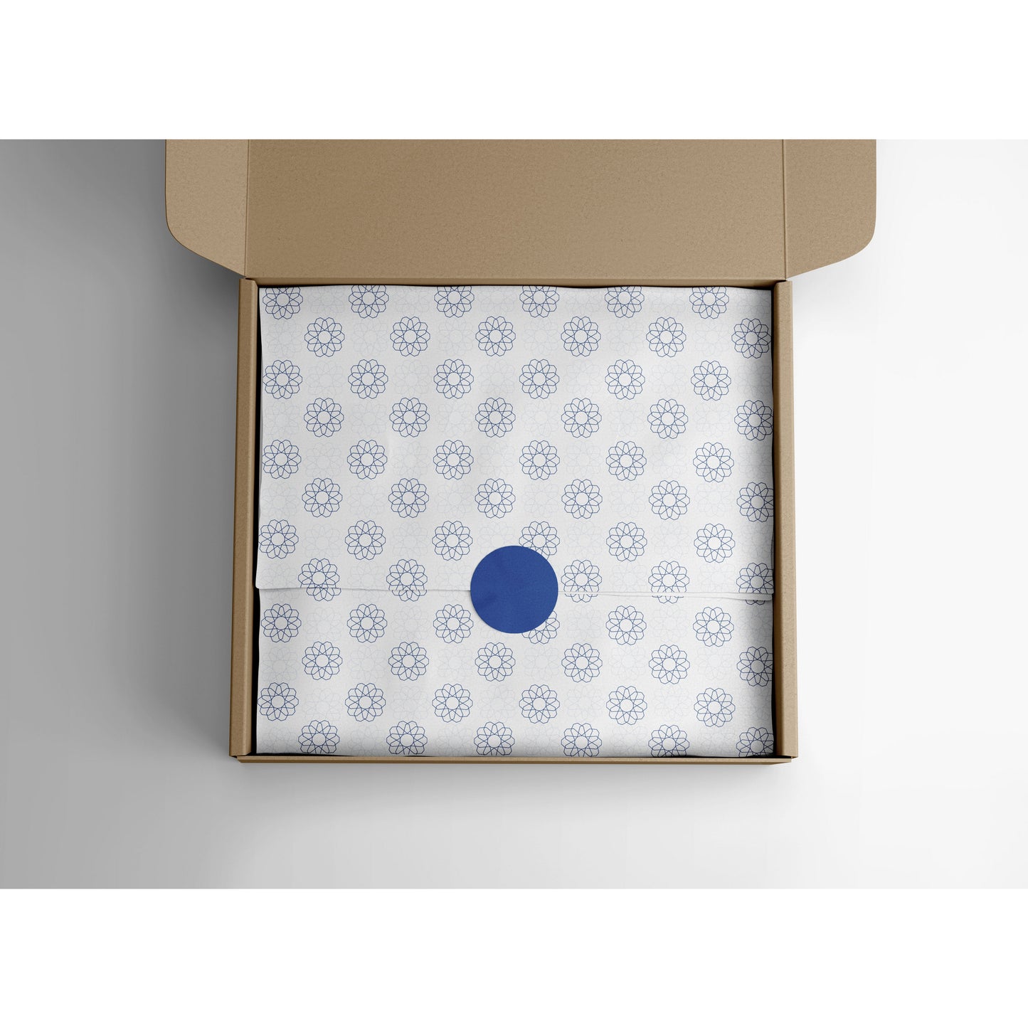 Tissue Paper: Blue Watercolour (Pack of 5 Sheets)