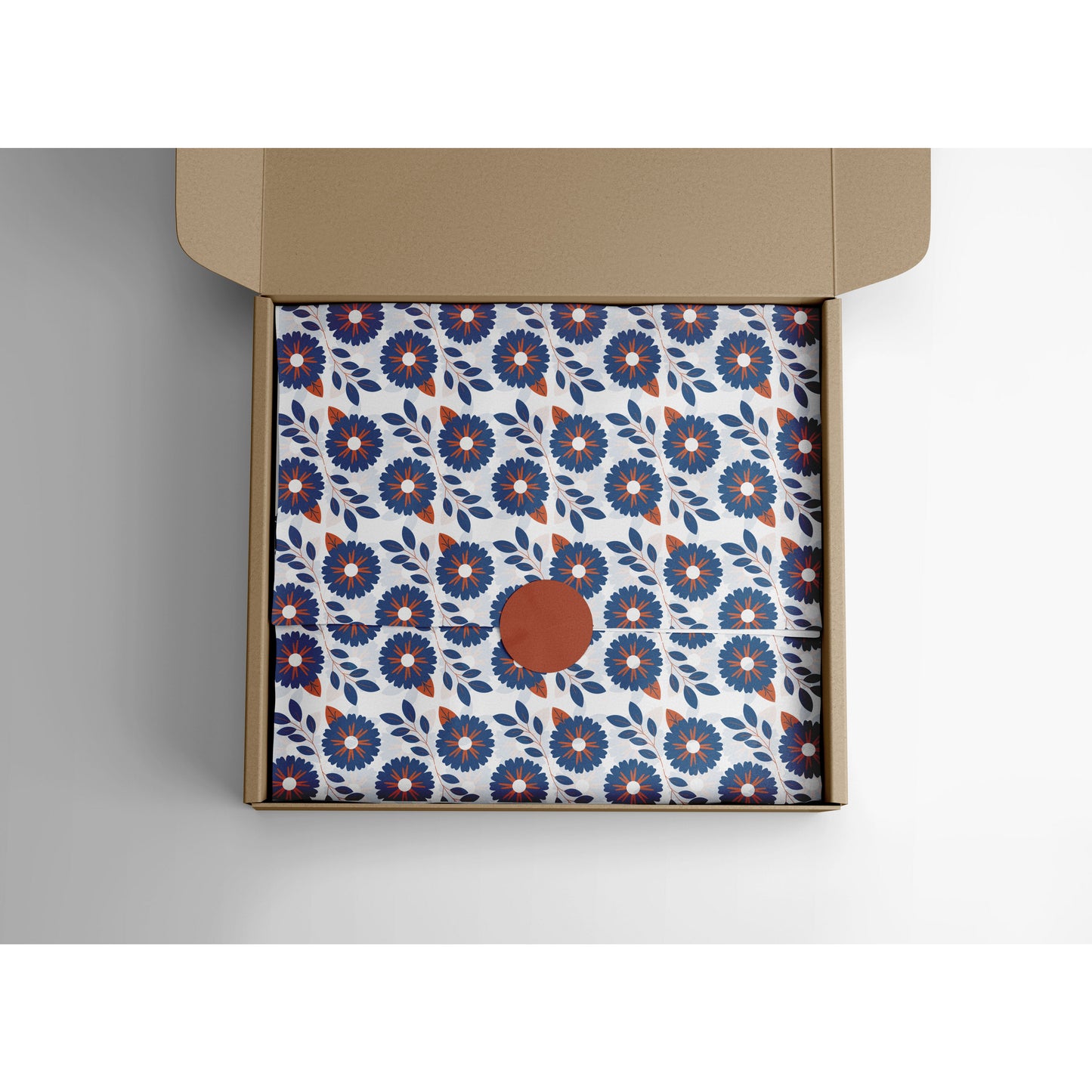 Tissue Paper: Retro Floral (Pack of 5 Sheets)