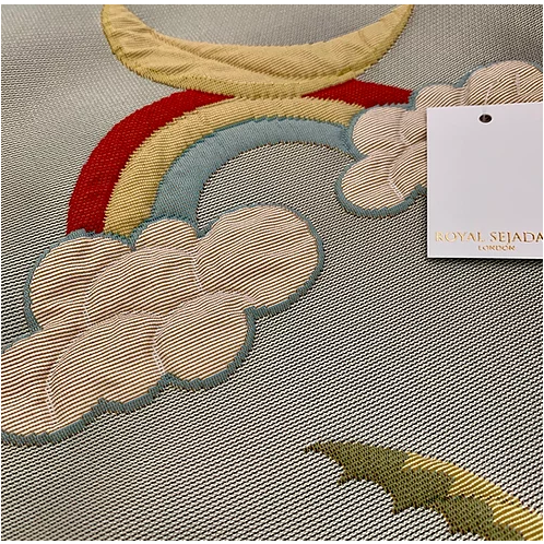 Royal Sejadah - Kids' Luxury Prayer Mat - Blue Train Design