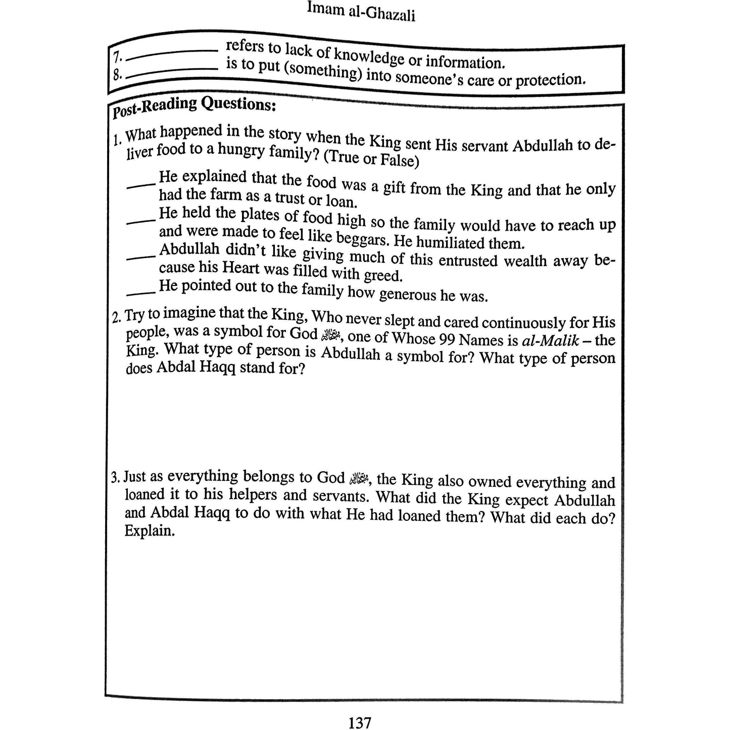 Al-Ghazali Children's Book Set 5 (The Mysteries of Charity) - Set of 2 Books