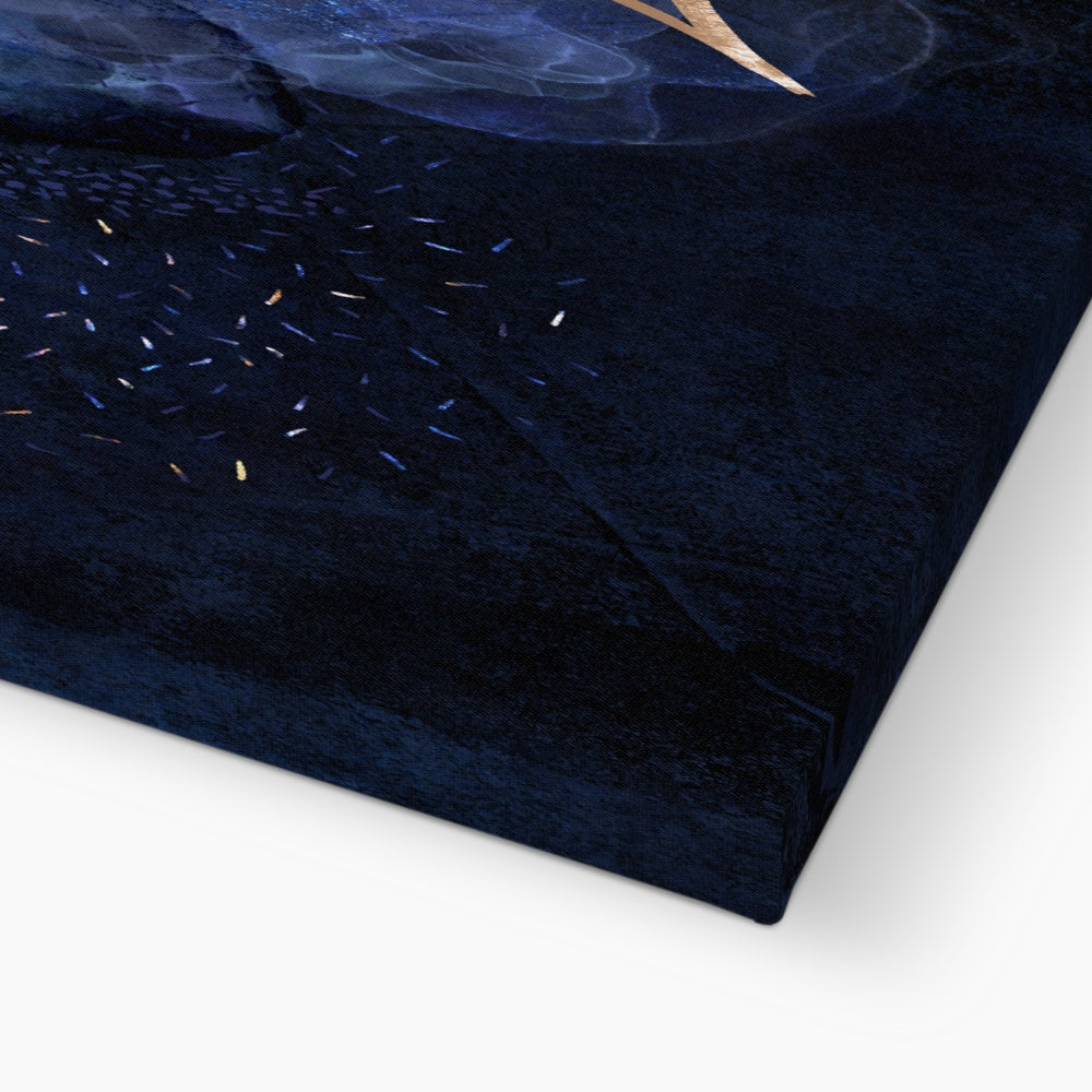 Mashallah Canvas: Indigo Rose