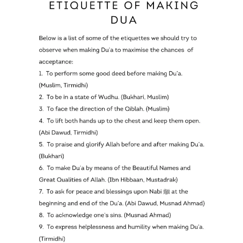 Me & My Duas: Dua Journal