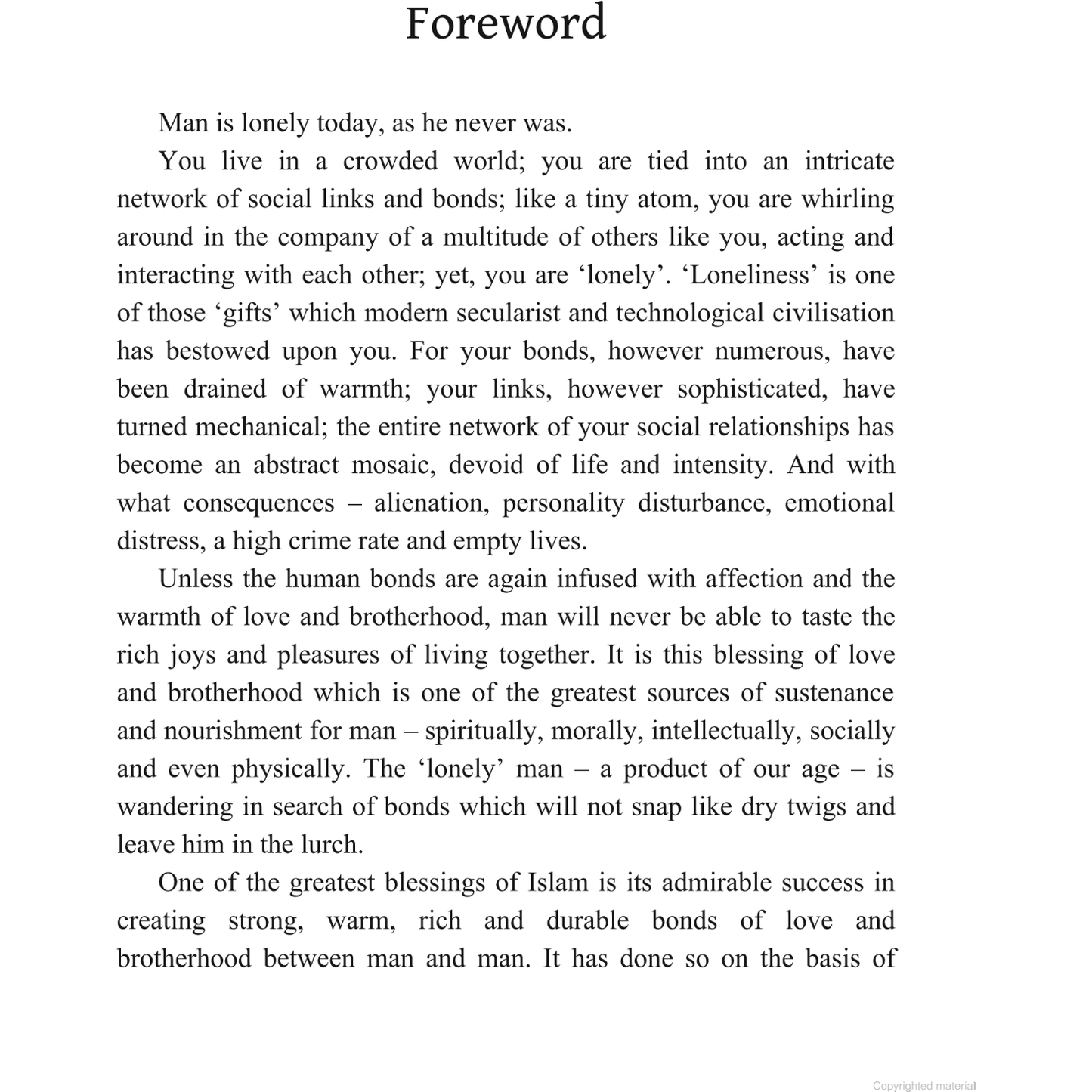 The Duties of Brotherhood in Islam