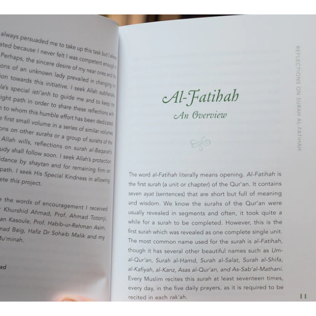 Reflections on Surah Al-Fatihah: A Thematic Commentary