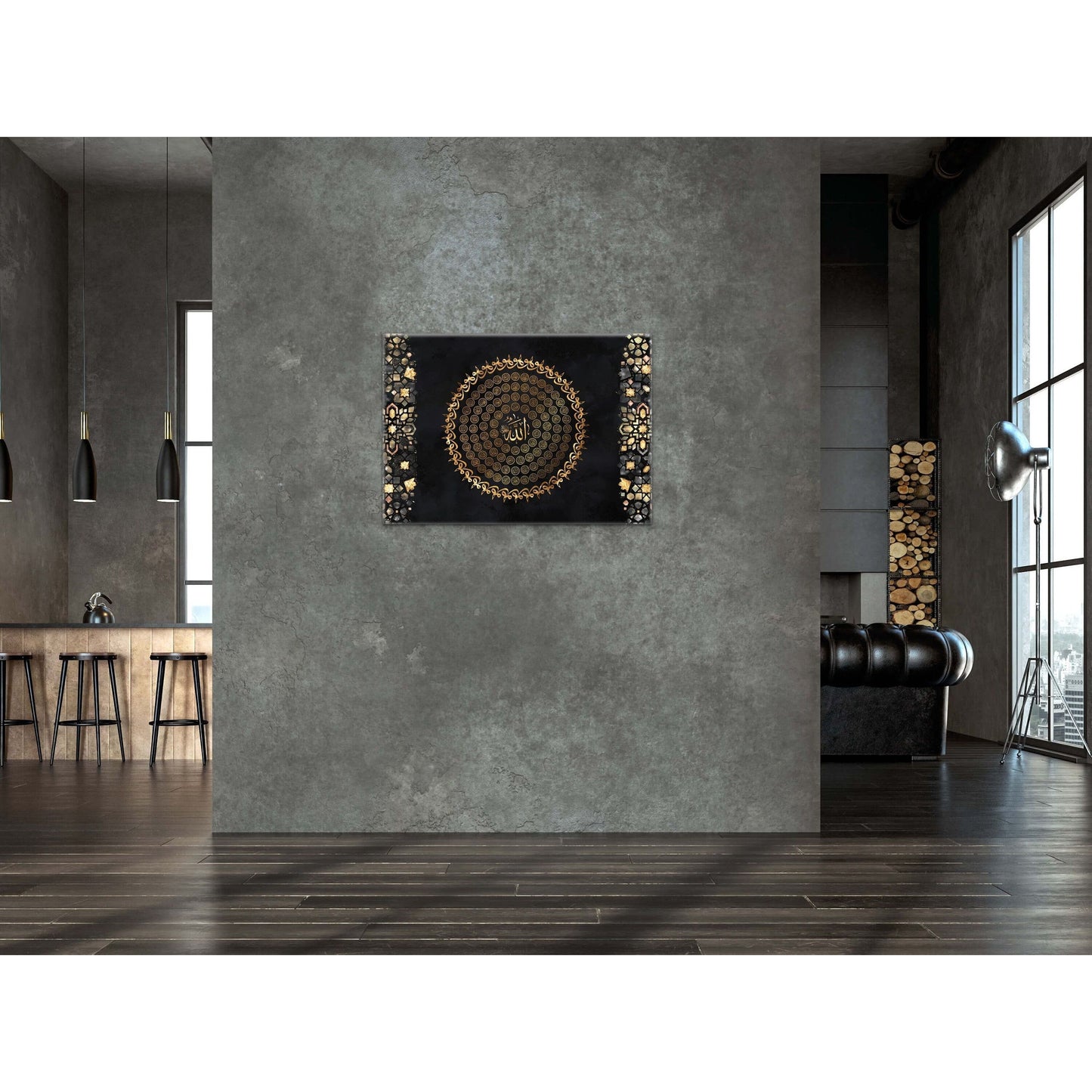 99 Names of Allah (swt) Canvas: Starry Night