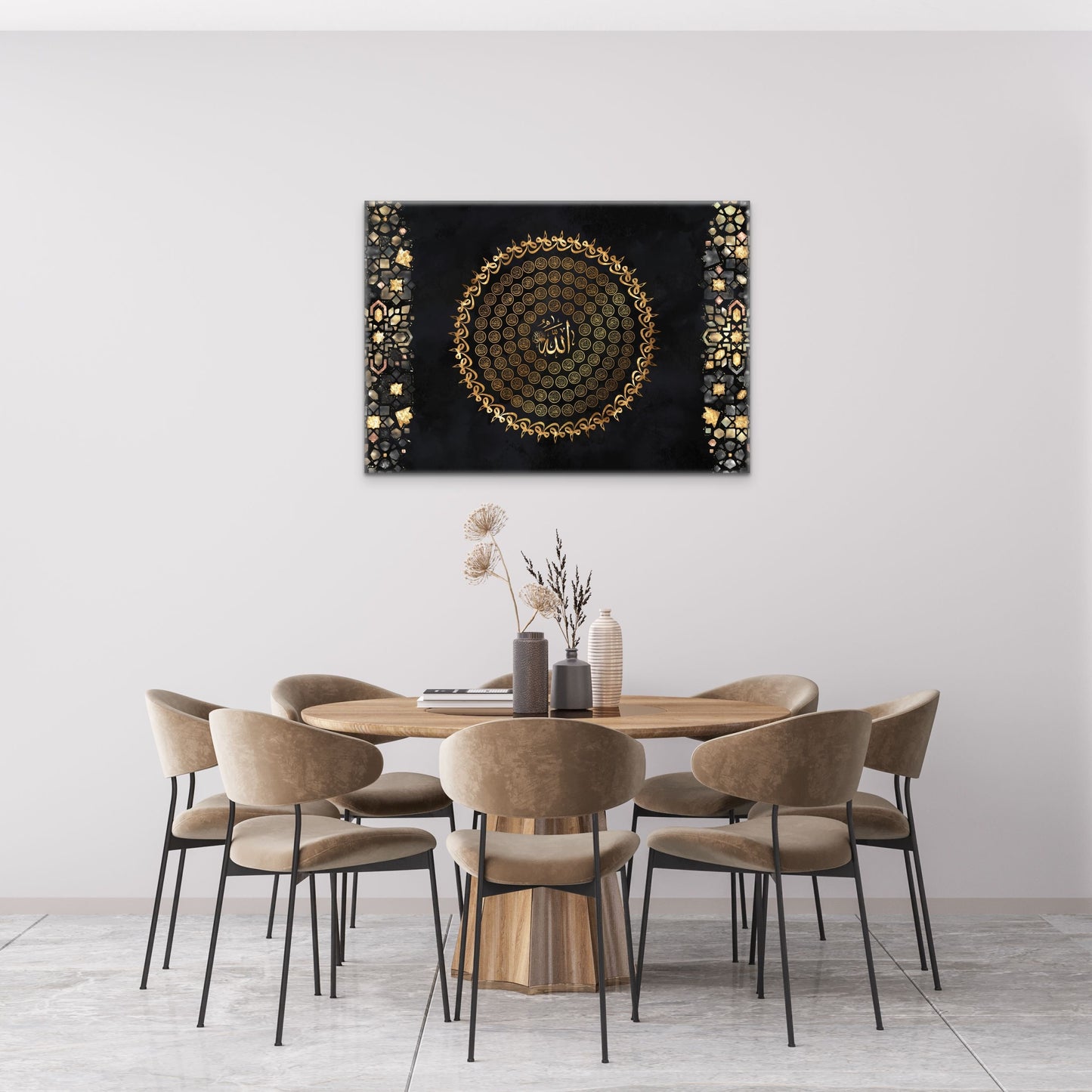 99 Names of Allah (swt) Canvas: Starry Night
