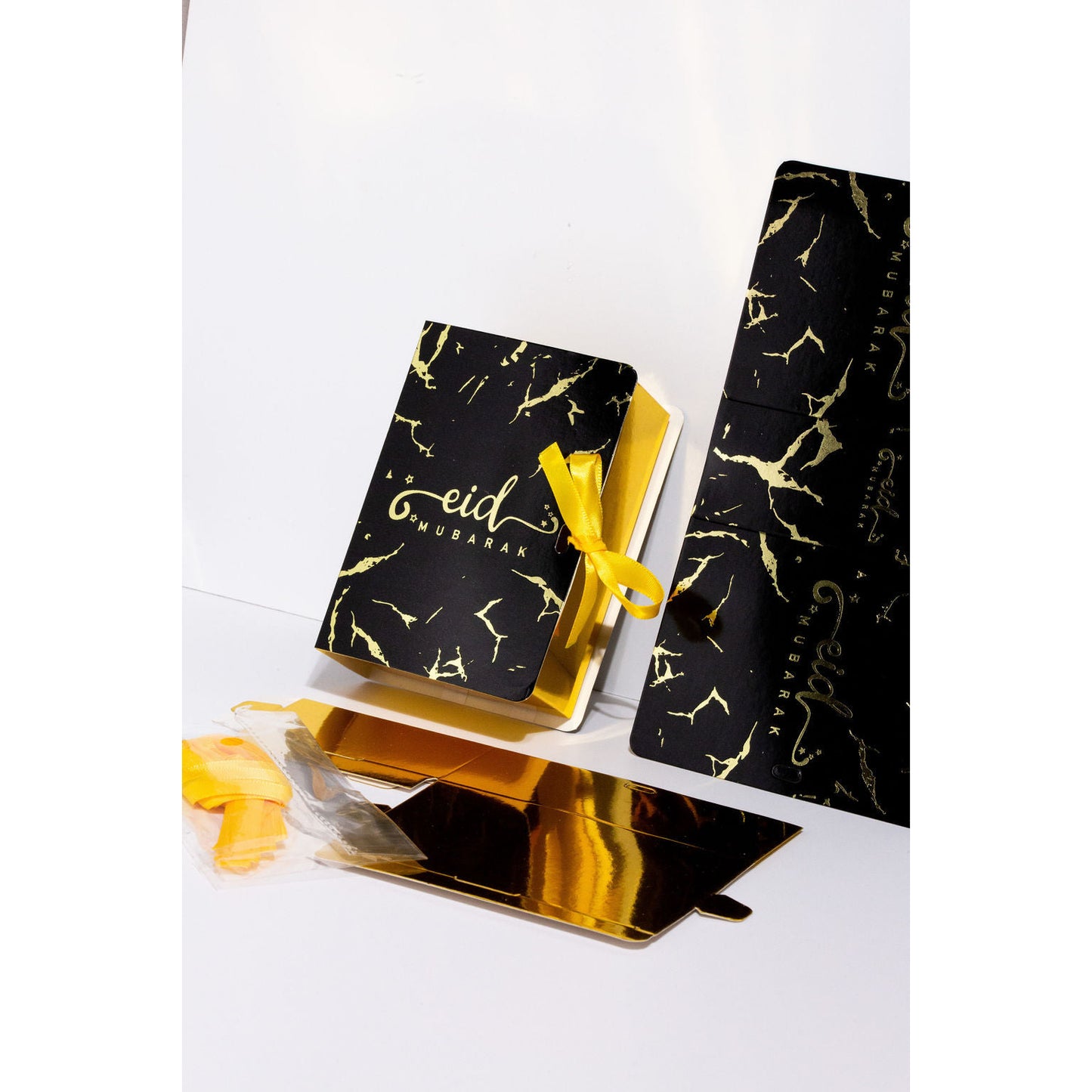 Eid Mubarak Gift Box: Black Marble (Pack of 5)