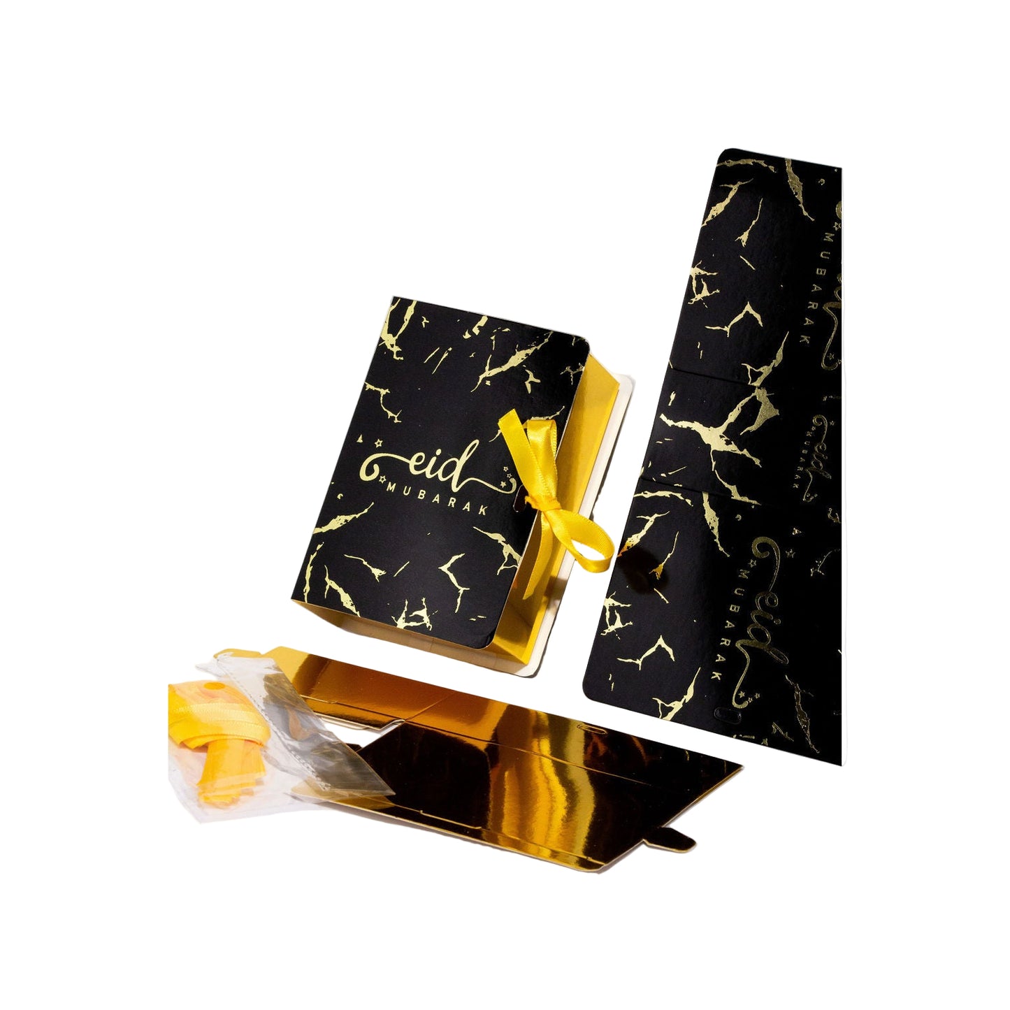 Eid Mubarak Gift Box: Black Marble (Pack of 5)