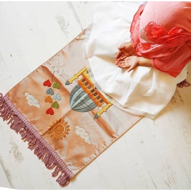 Royal Sejadah - Kids' Luxury Prayer Mat - Pink