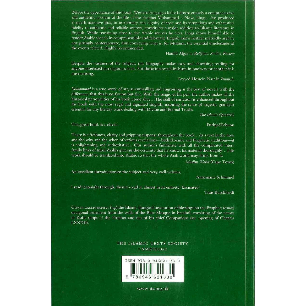 Muhammad: his life based on the earliest sources