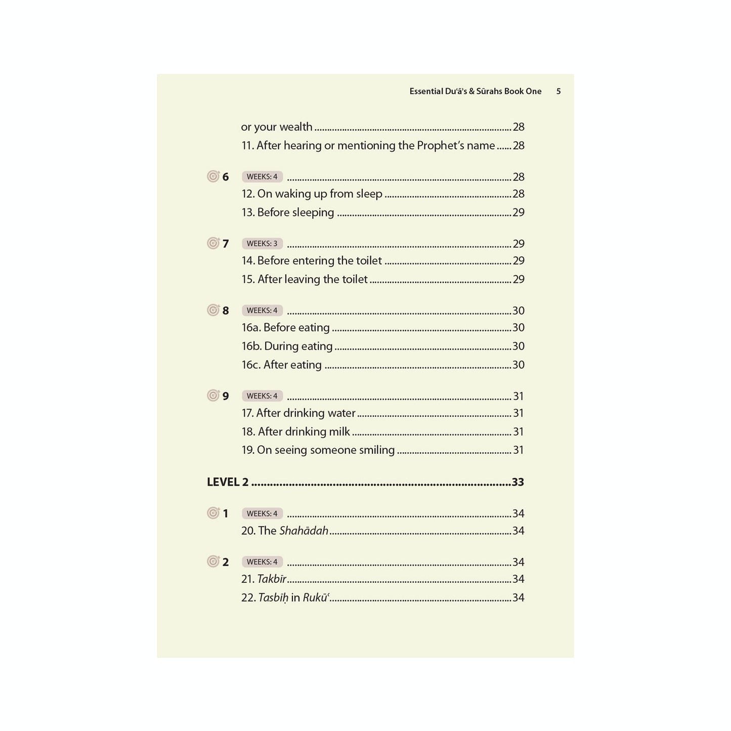 Essential Duas and Surahs: Book 1 – Learn by Heart Series by Safar (Madinah 15 Line Script)