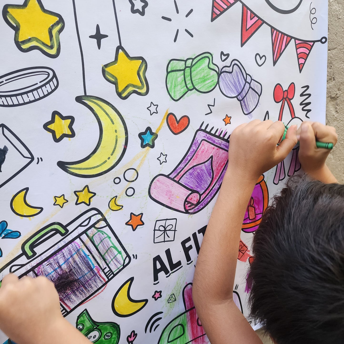 Gigantic Eid Poster: Colour-in Wall Banner