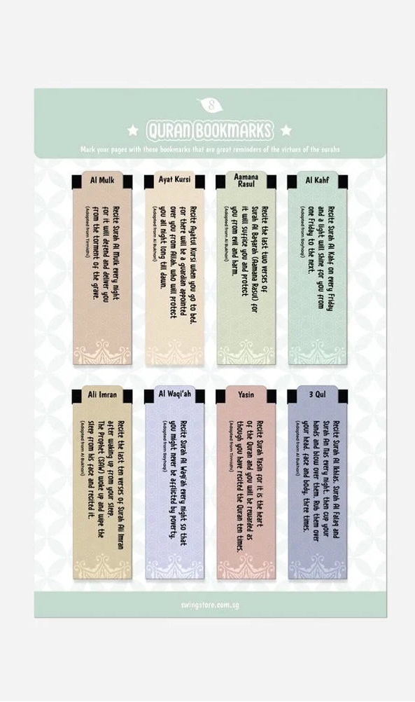 Quran Virtues Magnetic Bookmark