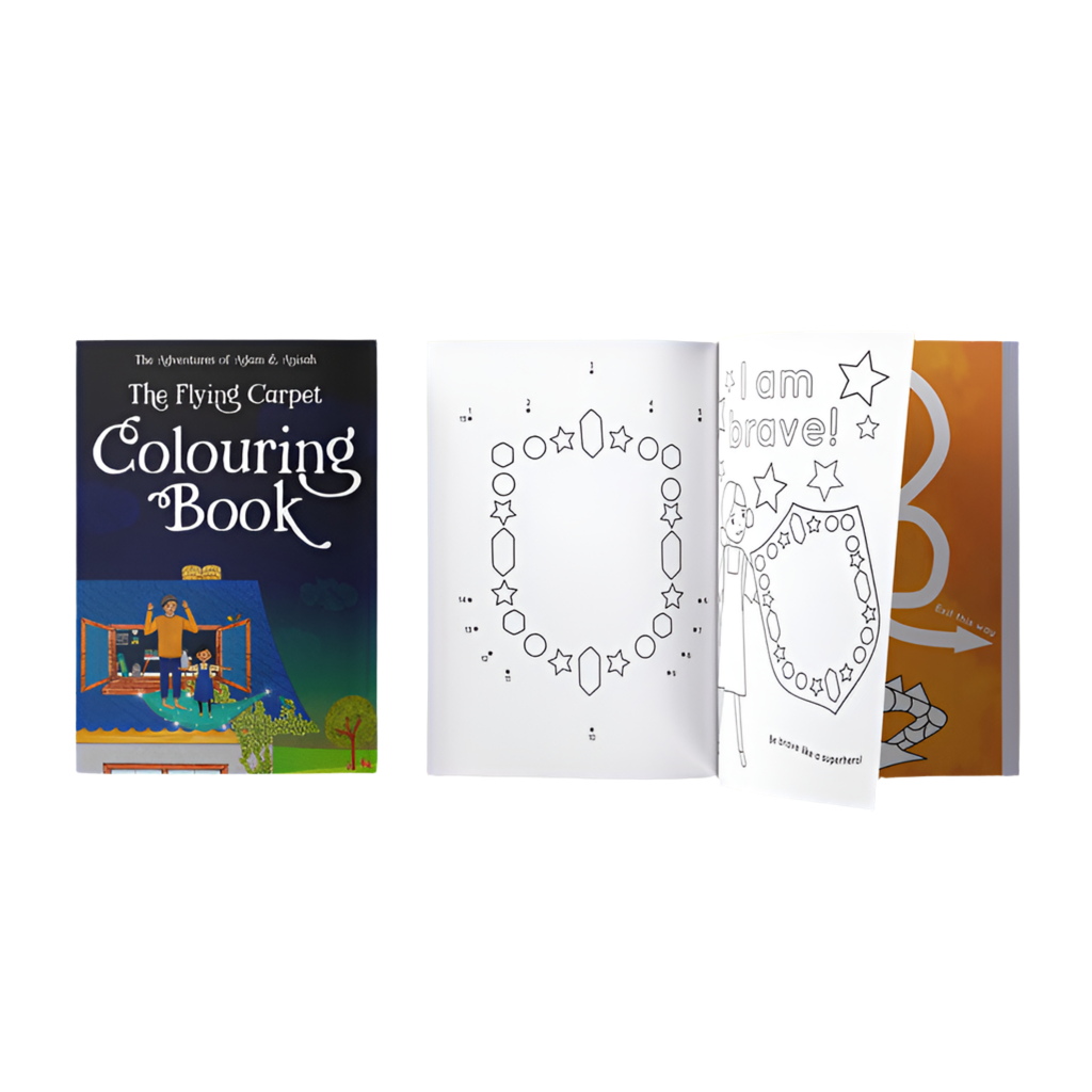 The Adventures of Adam & Anisah: The Flying Carpet Colouring Book