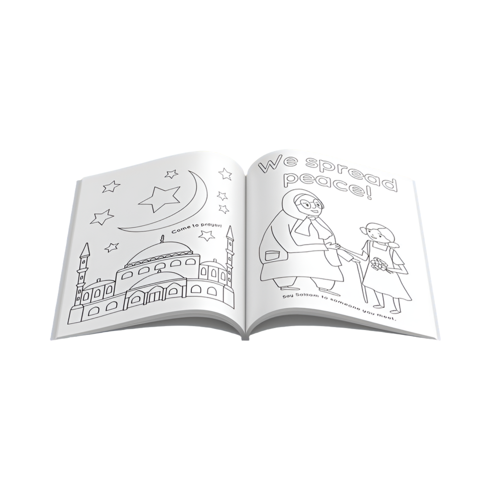 The Adventures of Adam & Anisah: The Flying Carpet Colouring Book
