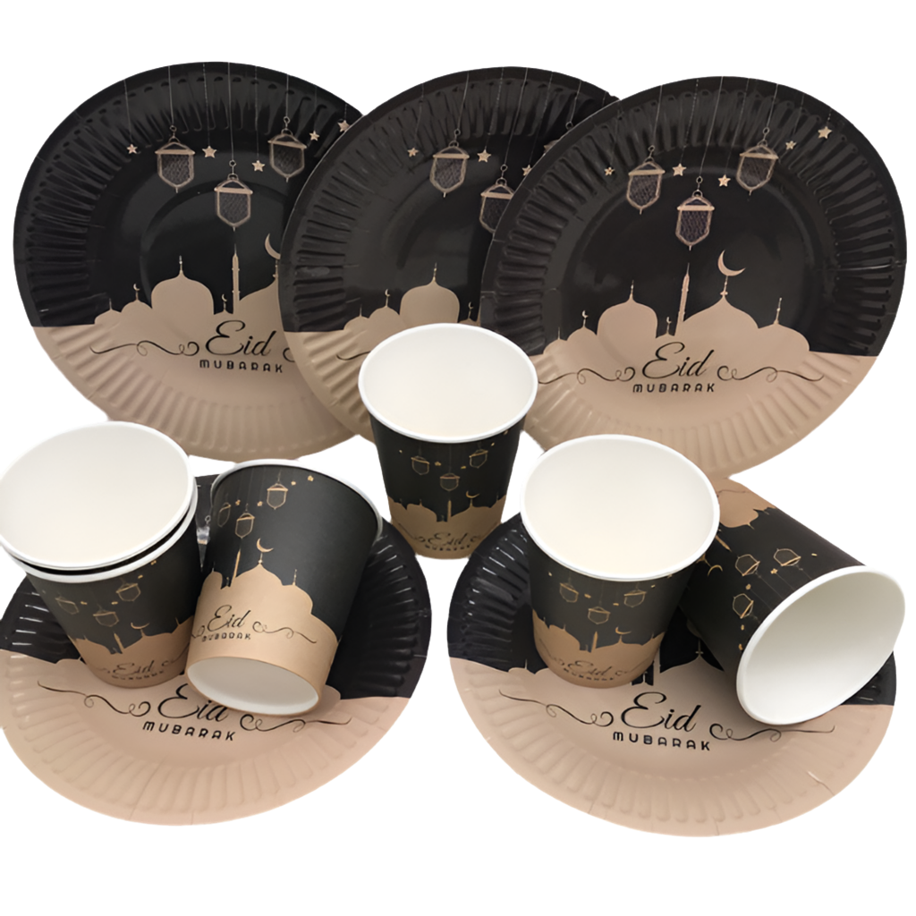 Eid Mubarak Cups - Mosque Design (Pack of 6)